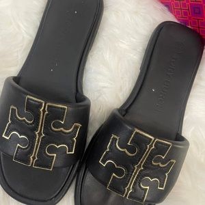 Tory Burch double T sport slide